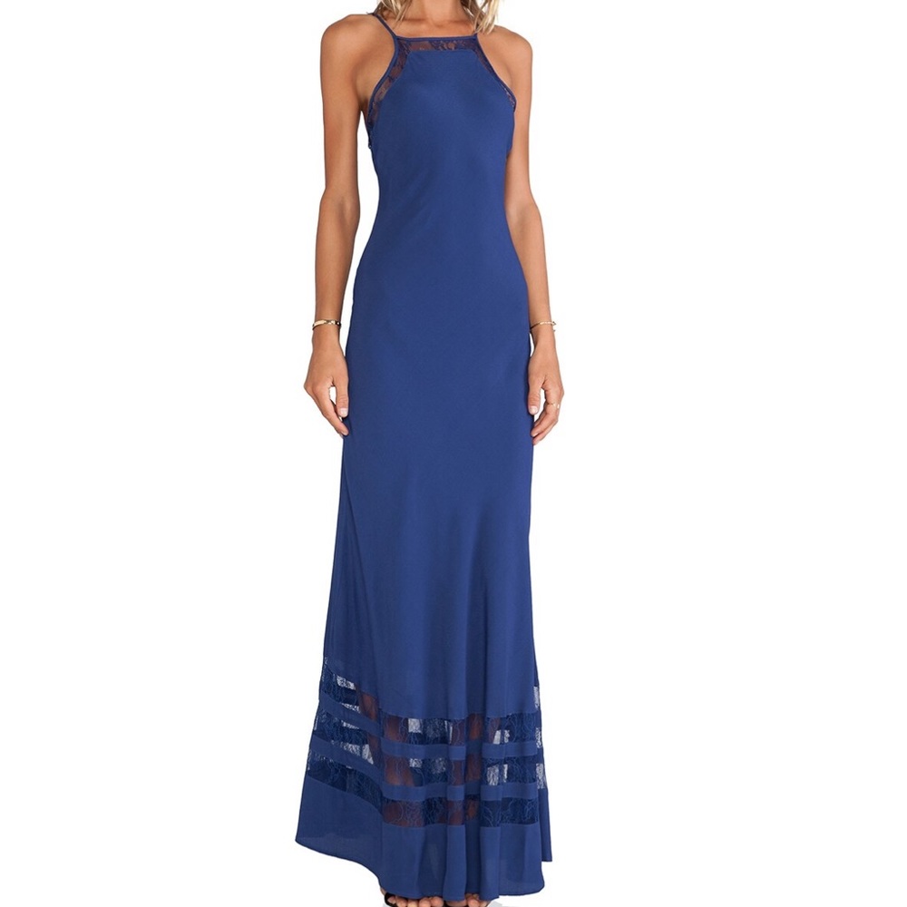 Lovers and Friends Sheer Bliss Dress Navy